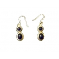 Earring0030-Nice Earring made with Beautiful Amethyst Stone and Silver